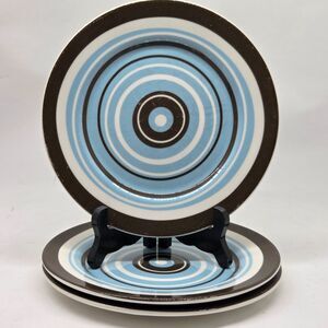 Jonathan Adler Happy Home Set Of 3 Circles And Stripes 8 1/4" Salad Plates